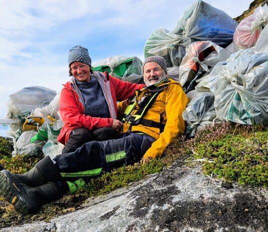 Ellen and Birger live full-time on their Fontaine Pajot Lavezzi and are paid to clean up remote natural reserves in Norway. (Photo/ Birger Haftor Nilsen and Ellen Gjertsen)