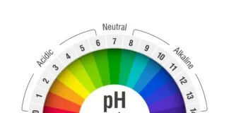 pH value scale chart