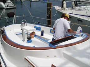 painting a sailboat deck