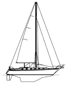 cal 40 sailboat specs