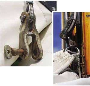 Mainsail Halyard Shackles