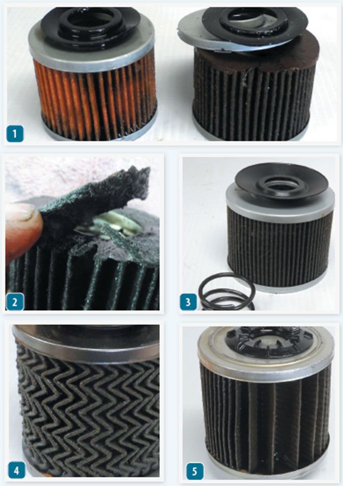 Marine Oil Filter Comparison Test