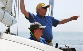 Man-Overboard Retrieval Techniques. Ideally, the spotter should have but onejob: Keep an eye on the victim.