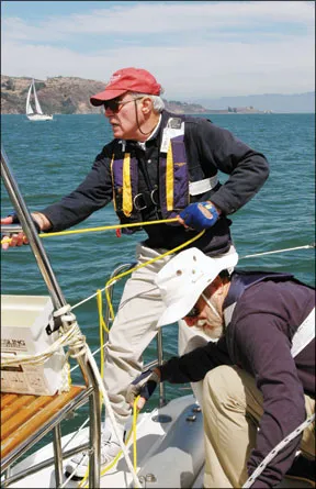 Man-Overboard Retrieval Techniques: Once the victim is securely connected tothe Lifesling, crew can haul him to the boat, hand over hand or using winches. 