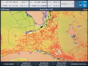 Raymarine/Sirius Satellite Weather Service