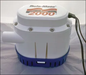 High Capacity Electric Bilge Pump Test