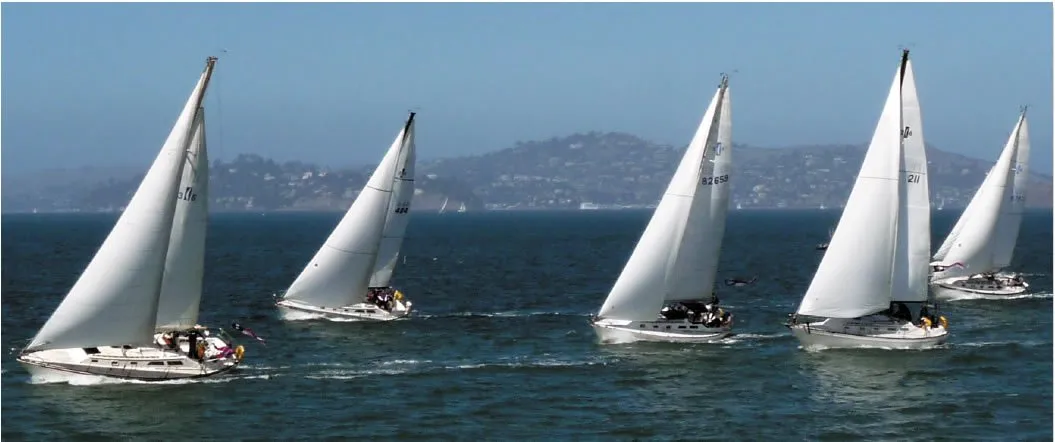  fleet of Islander 36s