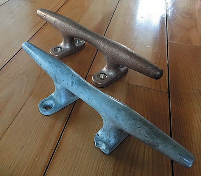 Herreshoff-style aluminum cleat