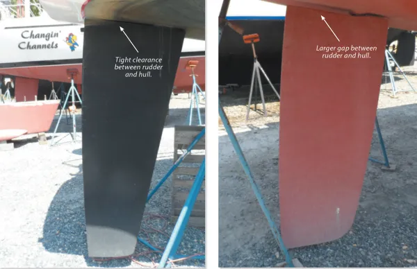 yacht rudder types