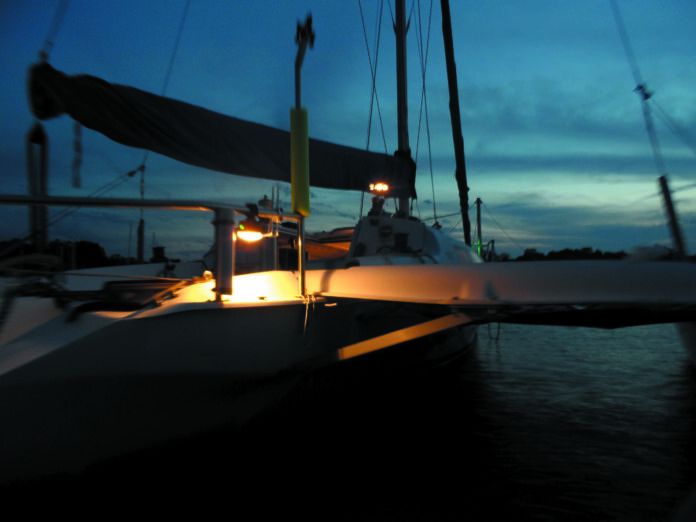 anchor light sailboat