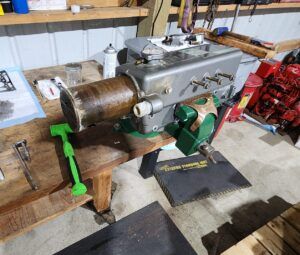 Regular maintenance: A Yanmar YM series core being removed from a heat exchanger for cleaning and repair.