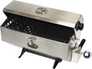 The Dickinson Sea-B-Que is heavy and sturdy. Photo courtesy of Dickinson.