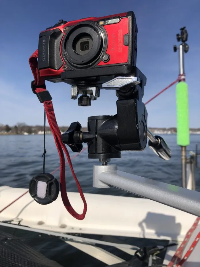 1. Winch handle camera mount. It can’t fall of, is quick to place or remove in any conditions, and you can rotate it to change angles. (Photo/ Drew Frye)