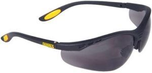 The DeWalt bifocal sunglasses are a PS favorite because they are affordable and durable. We lose them before they wear out.