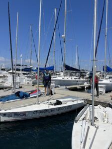 Volunteering at Challenged Sailors in San Diego. (Photo/ Alex Jasper)