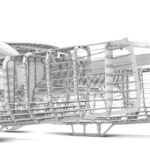 CNC cut structures of Delos Explorer 53. Image courtesy of De Villiers Marine Design.