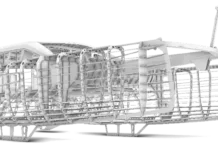 CNC cut structures of Delos Explorer 53. Image courtesy of De Villiers Marine Design.