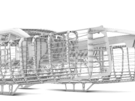 CNC cut structures of Delos Explorer 53. Image courtesy of De Villiers Marine Design.