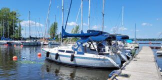 Mid-May at Ile Perrot Yacht Club in Quebec. This time of year is when the sailing season begins in earnest. (Photo/ Marc Robic)