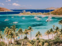 Deadman's Bay on Peter Island, British Virgin Islands (BVIs), Caribbean. Sailing the beautiful warm Caribbean Sea can truly be one the most memorable experiences and the BVIs are great for less experienced sailors. (Photo/ Brooke Darling/ Getty)