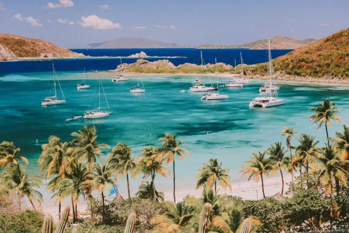 Deadman's Bay on Peter Island, British Virgin Islands (BVIs), Caribbean. Sailing the beautiful warm Caribbean Sea can truly be one the most memorable experiences and the BVIs are great for less experienced sailors. (Photo/ Brooke Darling/ Getty)